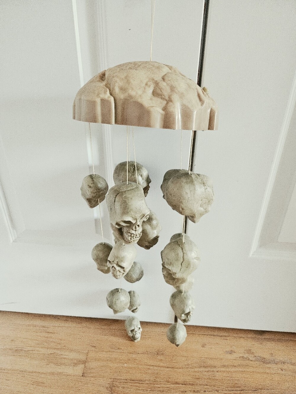 Creepy Beige Skull Hanging Decor With Skull Theme
